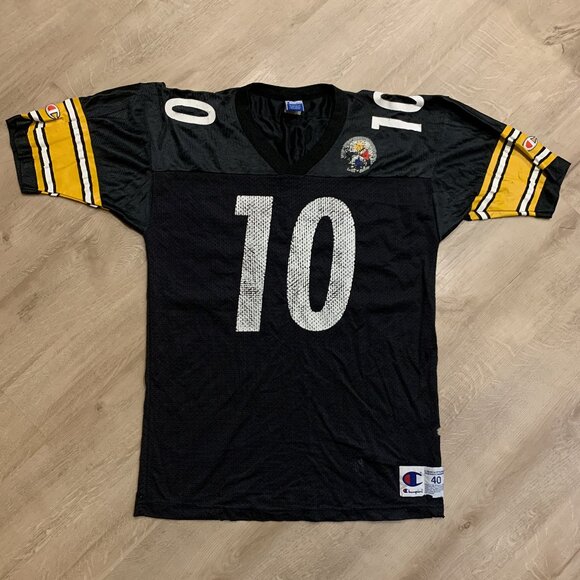 Vintage 90's Champion NFL Pittsburgh Steelers Kordell Stewart #10 Jersey Size 40 - Picture 1 of 8